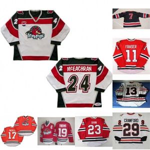 Nik1 Rockford Icehogs 7 Premier 13 David Phillips 19 Jonathan Toews 23 Andrew Shaw 24 Sean McEachran Bryan Bicklell Colin Fraser Hokey Jersey