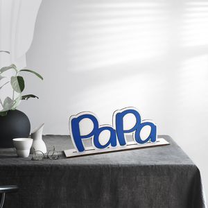 Party Holz Fotorahmen Dekoration Papa Hartfaserplatte Fotorahmen Ornamente Vatertagsgeschenk Papa Urlaubsgeschenke