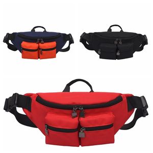 Stor kapacitet midja väska fanny pack unisex streetwear bröstkassar hip hop waists packs banan pack utomhus funktioner telefonficka