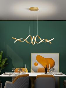 Lâmpadas pendentes Lâmpada LED moderna para sala de jantar Cozinha Suspensão Luminária Luminária Moda Lustre de Lustração Fixada