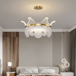 Pendant Light Living room chandelier simple modern net red crown room lamp warm romantic creative personality bedroom study lamps