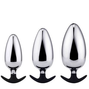 Hot Selling Metal Anal Plug Bullet Head Wearable Big Butt Sexiga leksaker för kvinnor Män Par Rem på dilator Anus