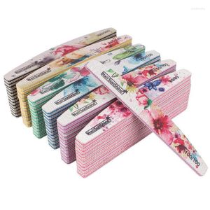 Nail Files 50pcs/lot Sandpaper For Manicure Gel Polish Buffer Buffing Colorful Multi Grit Lime A Ongle ProfessionelNail Prud22