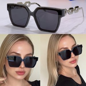 Neue Show heißer Stil Z1481E männliche Frau Sonnenbrille einzigartige quadratische Rahmen schwarze Damenbrille UV-Schutz Top-Qualität Originalverpackung