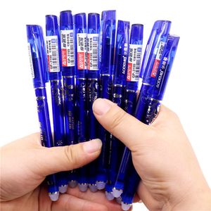 144 PCSLOT ERASEBLE STIFE IN GEL 0,5 mM Blau Red Refill Stationery Office Schreibfarbkasten Originalverpackung Y200709