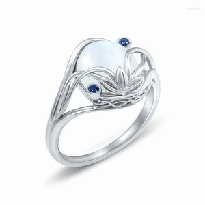 Обручальные кольца Винтажное женское белое жемчужное кольцо Классическое серебряное цвет