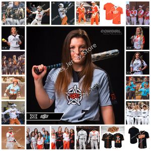 2022 NCAA zszyty Oklahoma State Cowgirls Softball Baseball Jersey OSU 14 Karli Petty 16 Tatum Clopton 17 Hayley Busby 20 Avery Hobson 21 Sydney Pennington