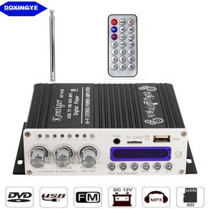 DOXINGYE V W HI FI Car Audio Power Amplifier CH DSP Sound Bluetooth Digital USB MP3 DVD CD FM Radio SD Stereo FM Player