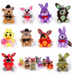 Pluszowe zabawki 15 cm 25 cm Pięć nocy w Freddy FNAF Lalki wypchane Złoty Fazbear Mangle Foxy Bear Bonnie Animal