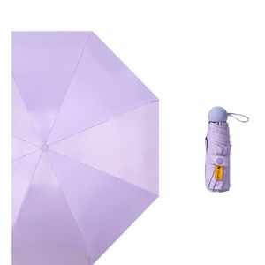 Mini 5 volte ultraleggero compatto capsula portatile ombrellone protezione solare femminile protezione UV ombrellone parasole a doppio uso W2