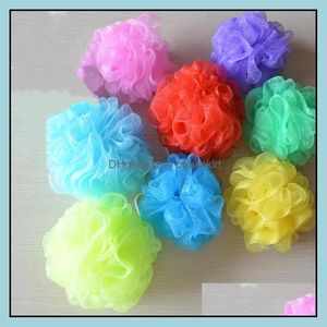 Bath Tools Accessories Body Health Beauty Shower Exfoliate Puff Sponge Mesh Net Candy Colors Soft Brush Sponges Scrubbers Random Color