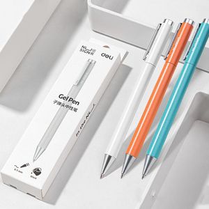 Deli Metal İşaret Kalemleri Mijia Jel Pen Premec Pürüzsüz İsviçre Doldurma 0.5mm Japonya Siyah Mavi Mürekkep İmzalama Kalemi Hediyeleri