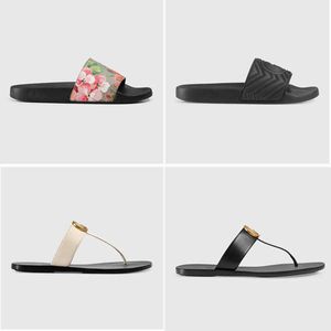 2021 Designer kvinna toppkvalitet g tofflor män tofflor bottnar flip flops kvinnor lyx sandaler mode kausal skor storlek 35-46 US 12