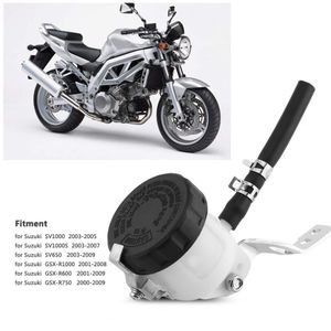 Brake Reservoir Master Cylinder Oil Reservoir Fluid Bottle w/ Bracket for Suzuki SV650 03-09 SV100S 03-07 Car-Stylingac