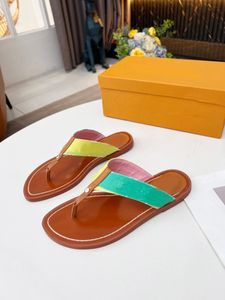 with box Leather Thong Sandal Women mens womens Slippers Fashion Thin Black Flip Flops Shoe Ladie Shoes Sandals Discount shoes size 35-45