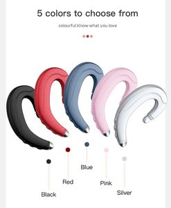 Bone Conduction Bluetooth Headsets Earphones Portable Universal Unilateral Handsfree Wireless Hanging Ear Mobile Phone Call Sport Earphone