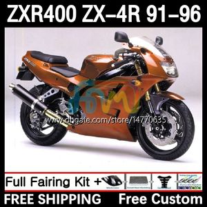 Kawasaki Ninja ZXR-400 ZX 4R Cowling Zxr 400 CC 400cc Kapı 12dh.128 ZX-4R ZXR400 91 92 93 94 95 96 ZXR4R 1991 1993 1994 1995 1996 Vücut Metal Ornge