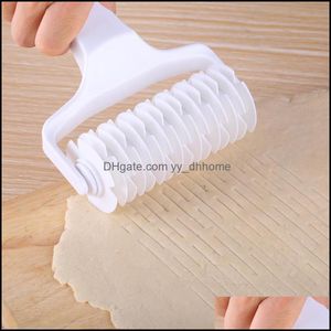Baking Pastry Tools Bakeware Kitchen Dining Bar Home Garden Plastic Rolling Broaches Pie Pizza Knife Embossing Do Dhsvx