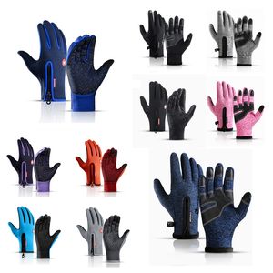 Outdoor Winter Gloves Waterproof Moto Thermal Fleece Lined Resistant Touch Screen Non-slip Motorbike Riding