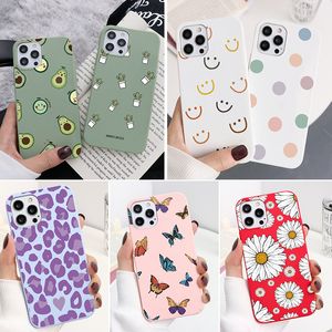 Avokado Soft TPU -telefonfodral för Xiaomi Mi 11 A3 Redmi Note 10 9 9S 9T 8T 8 9A 7A 7 Pro Lite 10T F3 X3 NFC Cover Capa Funda