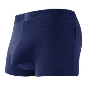 Underpants seksowne modalne bieliznę Mężczyźni bokserki szorty homme majtki man lodu jedwabna separacja separacja torebka cueca calzoncillo plus size -pantsUndpantpant