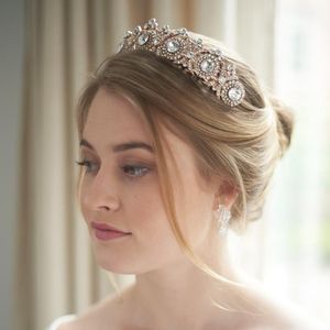 Hair Clips & Barrettes Wedding Crown Bridal Headdress Baroque Crystal Rhinestones And Party Tiara AccessoriesHair
