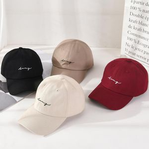 Baumwolle Frauen Baseball Kappe Männlichen Casual Stickerei Visier Sonne Hüte Frühling Sommer Unisex Einfarbig Einfache Hip Hop Caps