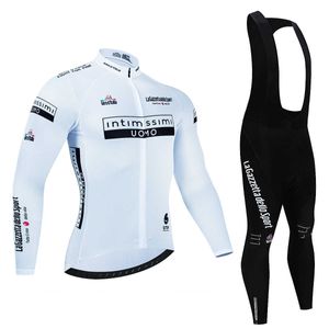 P0X6 2022 NOWOŚĆ Outdoor Cycling Wear Toursuit Włochy Jersey Zestaw premium anty-UV Long Rleeve Suit jesienny szybki mundur wyścigowy Pro wyścig