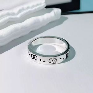 Schädel Straße Titan Stahl Band Ring Mode Paar Party Hochzeit Männer und Frauen Schmuck Punk Ringe Geschenk mit Box2328