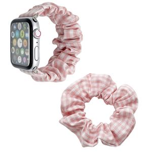 Wholesale hair ring resale online - Straps Hair ring For Apple Watch iwatch Series Replacement band Cloth Bracelet with Pattern Flower mm mm mm mm mm mm