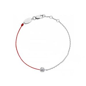 B01-001C Röd tråd Guldfärg Redline Charm Armband för kvinnor Julklapp 220414