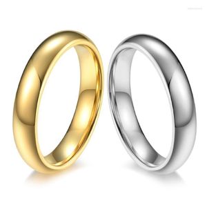 Wedding Rings Trendy Tungsten Faith For Women Smooth Jewelry Couple Engagement Gift Name Hand Polishing Bijoux 4mm Edwi22