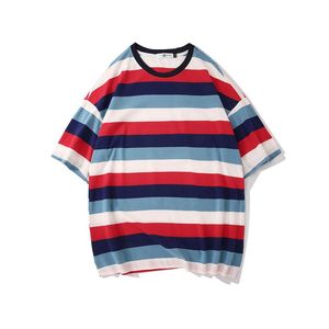 Wholesale tall tops for sale - Group buy Men s T Shirts Oversized T Shirt Big And Tall For Teens Kids Tops Underwear Short Sleeves Tees Mens Clothing Stripe Plus Size Blouses Cotton