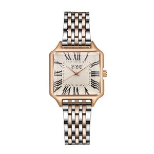 Armbanduhr Automatic Watch Men Quarz Koreanische Mode Frauen Edelstahl Freizeit Square kleine Zifferblatt Relojwristwatches