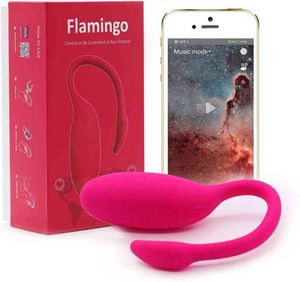 NXY Vibrators Magic Motion g Spot Sex Toy Clitoris Vibrator App Flamingo Wireless Remote Control Smart Vagina Massager for Woman 0411