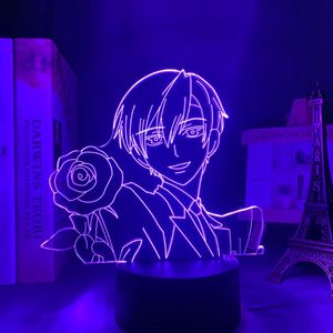 Gece Işıkları Anime LED Işık Ouran Lisesi Host Kulübü Tamaki Suoh Şekil Odası Dekor Için Çocuk Bithday Hediye Manga 3D Lamba Yatak Odası