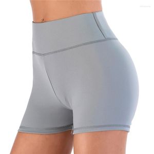 Completi da yoga Donna Casual Solido elastico a vita alta Push Up Pantaloncini fitness Running Gym Pantaloni corti sportivi elasticizzati