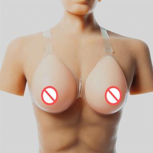 Prothèses Mammaires Cerclées achat en gros de Buste de silicone former des tampons mammaires Crossdress Fake Poitrine artificielle avec sangle de soutien