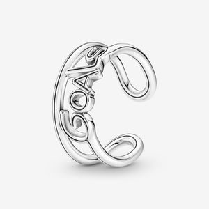 Nova marca alta polonês banda anel 925 prata esterlina ME metas anel aberto para mulheres anéis de casamento moda jóias acessórios