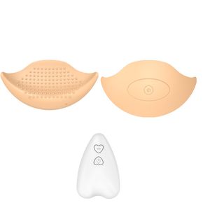 Controle remoto sem fio feminino remendo de mama vibrador estimulação massageador flerte dragagem orgasmo brinquedos eróticos