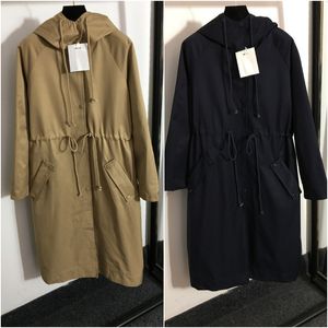 Markenkleidung Frauen Trench Coats Jacken Tops gute Oberbekleidung Outdoor Girls Jacke Casual Winter Windmantel -Outfit Kapuze mit Kapuze