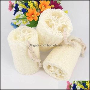 Spazzole da bagno Spugne Scrubber Accessori per il bagno Casa Giardino Luffa naturale Bagnoschiuma Doccia Asciugamano Spugna Scrubber S Dh8Nk