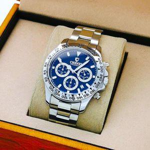 Watch Boxes & Cases Men's Student Sports Leisure Business Steel Band Waterproof Luminous WatchWatch