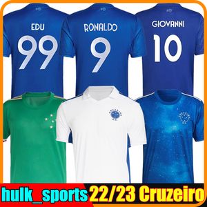 축구 유니폼 21/22/23 Crucer Jerseys Crucer Jerseys 100 주년 기념 Giovanni Edu Bruno Jose 축구 셔츠 Adriano Camiseta de Raposas Men