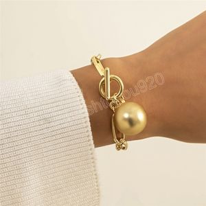 Moda Zincir Bilezikler El Pulseras Mujer Vintage Altın Topu Kolye Bilezik Kadın Boho Takı Hediye