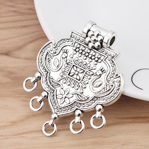 Pendant Necklaces 5pcs Ethnic Tribal Large Boho Style Chandelier Connector Charms Pendants For Necklace Jewellery Making FindingsPendant