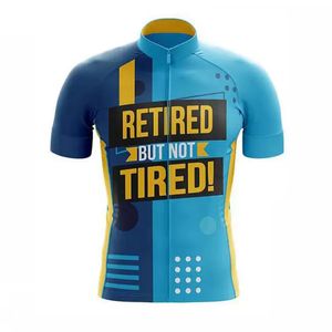 2022 Retro Drużyna Jazda na rowerze Jersey Lato MTB Ubrania Męskie Krótki Rękaw Odzież Rowerowa Ropa Ciclismo Szybki Suchy Rower Górski Nosić Y22041801