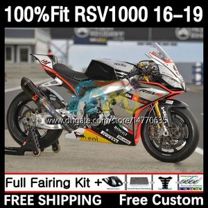 Injection mold Fairings For Aprilia RSV4 RSV 1000 RSV-1000 RSV1000 R RR 16 17 18 19 Bodywork 5DH.11 RSV1000RR 2016 2017 2018 2019 RSV1000R 16-19 OEM Body silvery black