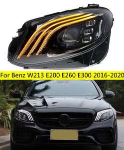 Auto LED-huvudljus för Benz W213 E200 E260 E300 20 16-20 20 LED DRL Turn Signal High Beam-strålkastare