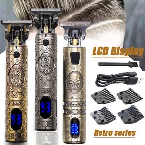 LCD Display Electric Cordless Safety Razor Straight Shaver For Men Shaving Machine With Blades Shave For Beard Shavette